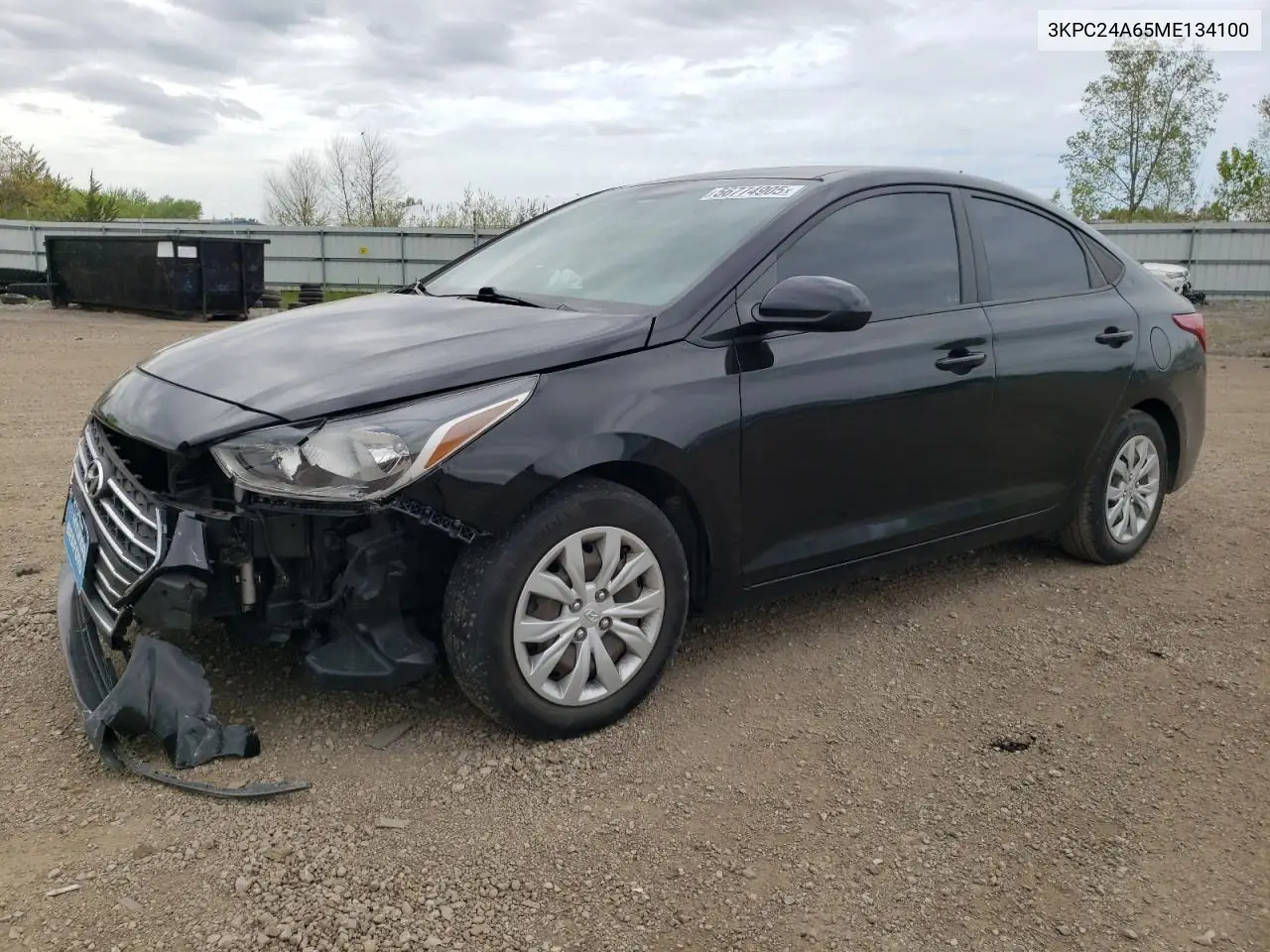 2021 Hyundai Accent Se VIN: 3KPC24A65ME134100 Lot: 56774905