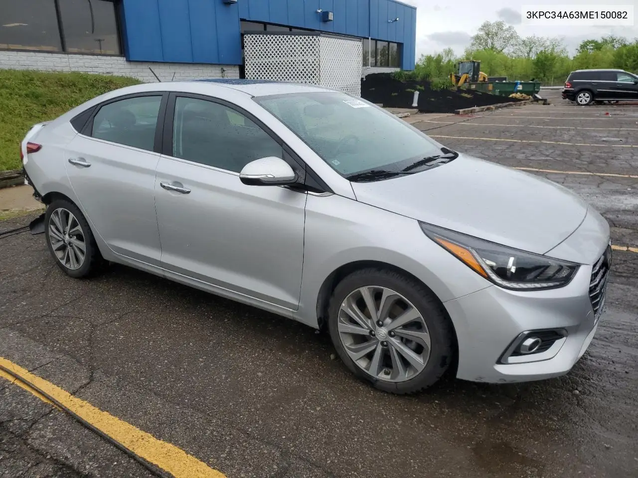 2021 Hyundai Accent Limited VIN: 3KPC34A63ME150082 Lot: 56880395