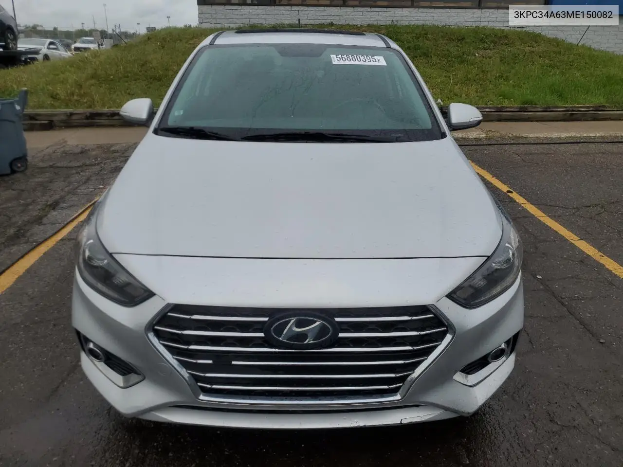2021 Hyundai Accent Limited VIN: 3KPC34A63ME150082 Lot: 56880395