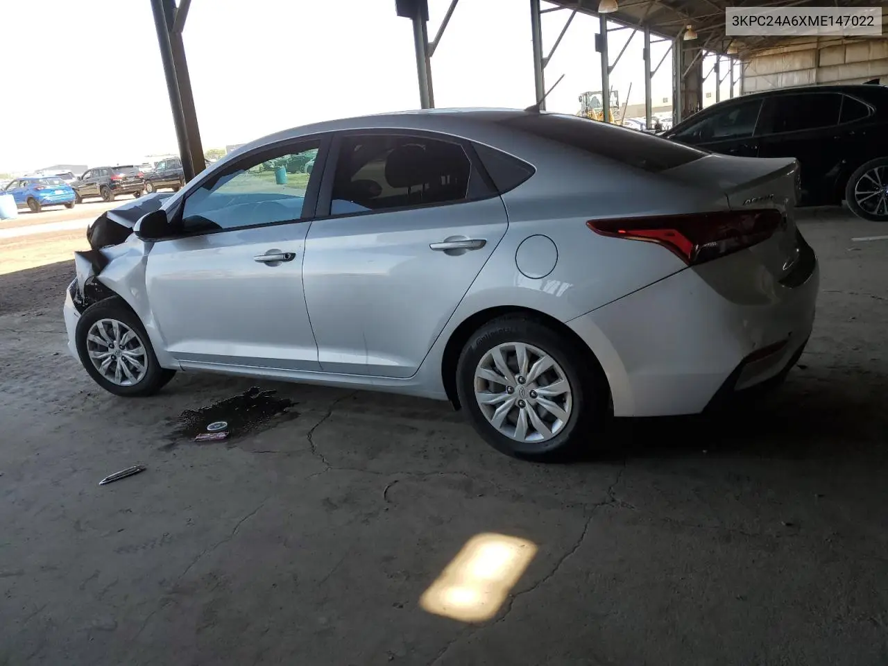 2021 Hyundai Accent Se VIN: 3KPC24A6XME147022 Lot: 56968785