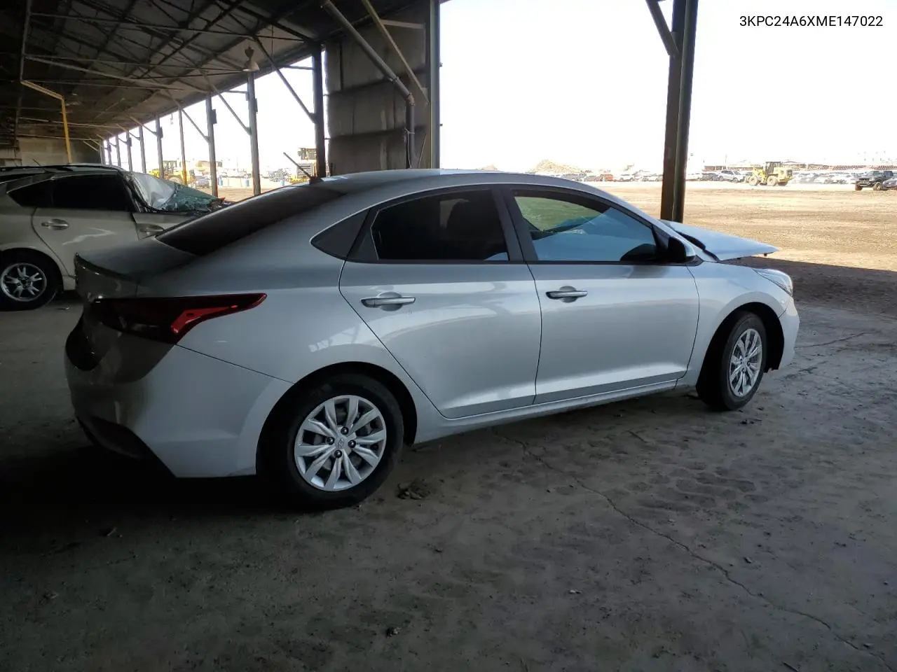 2021 Hyundai Accent Se VIN: 3KPC24A6XME147022 Lot: 56968785