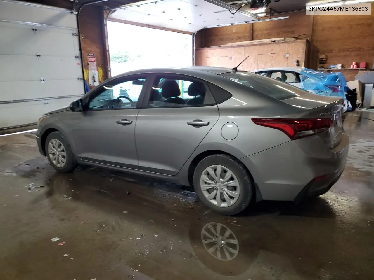2021 Hyundai Accent Se VIN: 3KPC24A67ME136303 Lot: 61190995