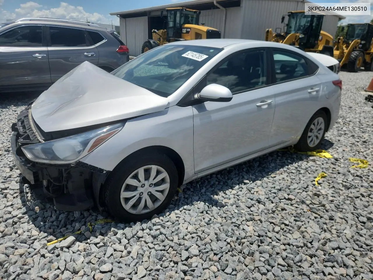 2021 Hyundai Accent Se VIN: 3KPC24A64ME130510 Lot: 62145785