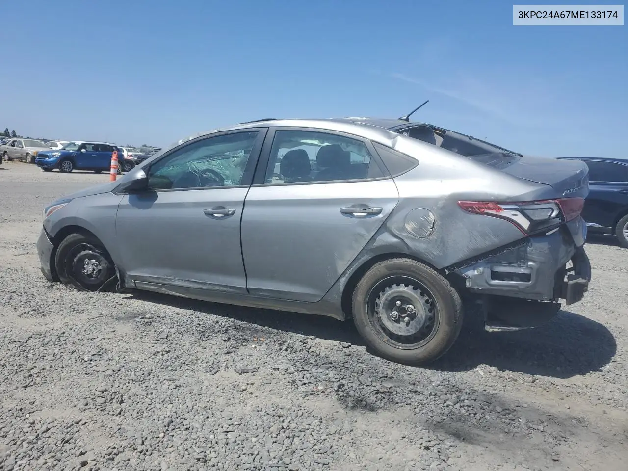 2021 Hyundai Accent Se VIN: 3KPC24A67ME133174 Lot: 62605665