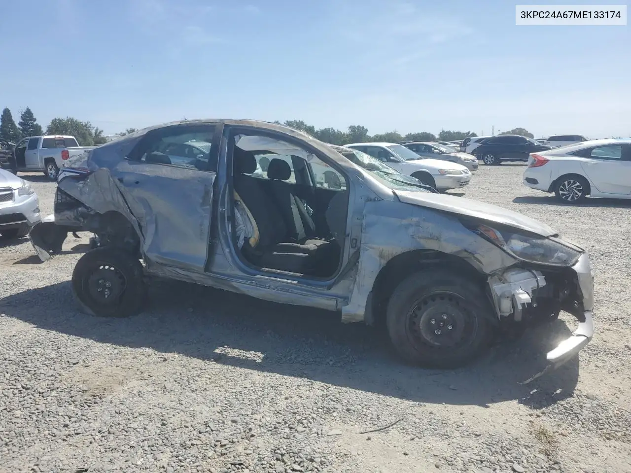 2021 Hyundai Accent Se VIN: 3KPC24A67ME133174 Lot: 62605665