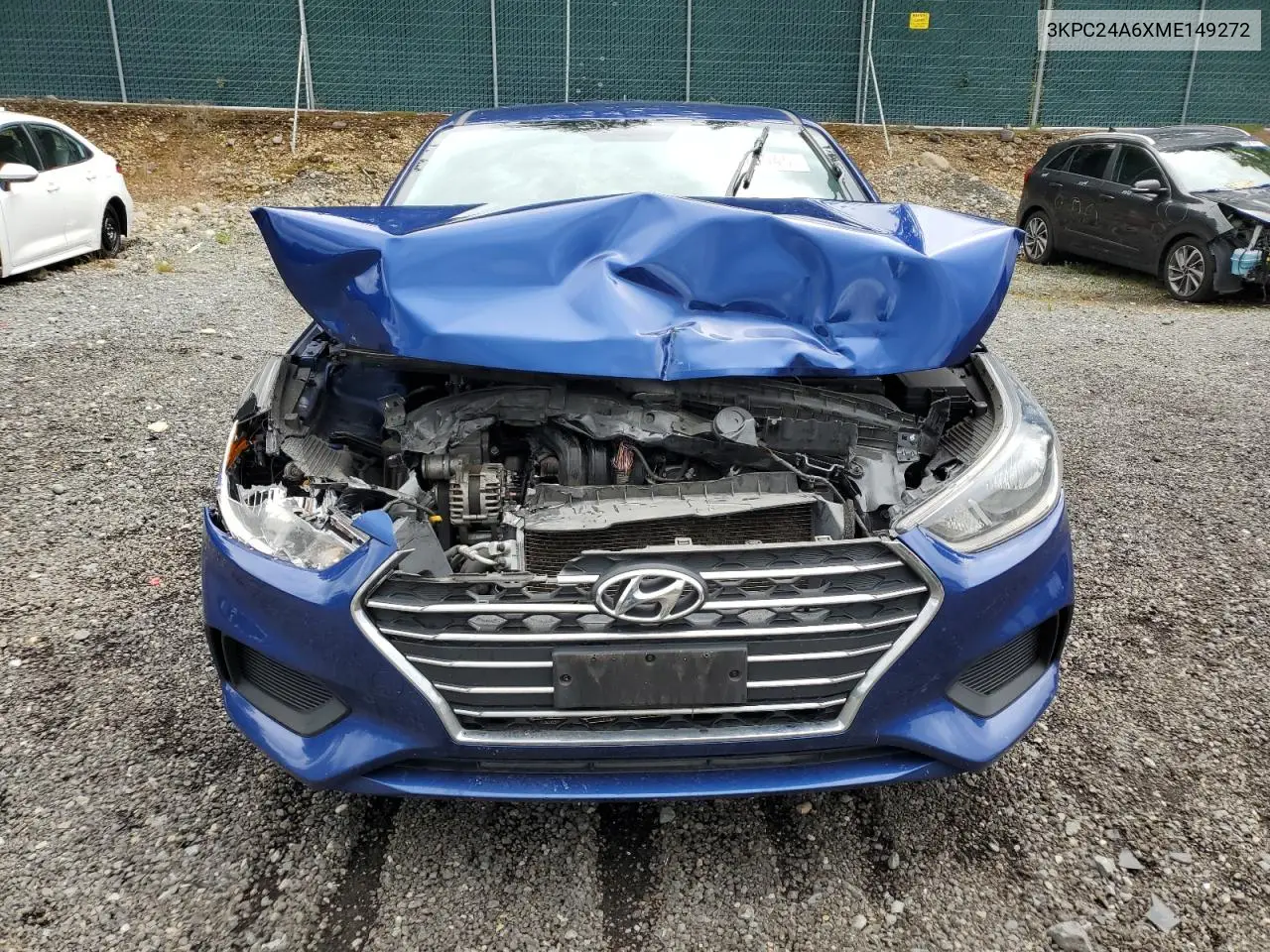 2021 Hyundai Accent Se VIN: 3KPC24A6XME149272 Lot: 62878945