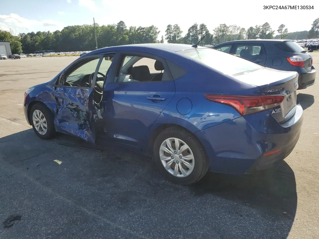 2021 Hyundai Accent Se VIN: 3KPC24A67ME130534 Lot: 63020765
