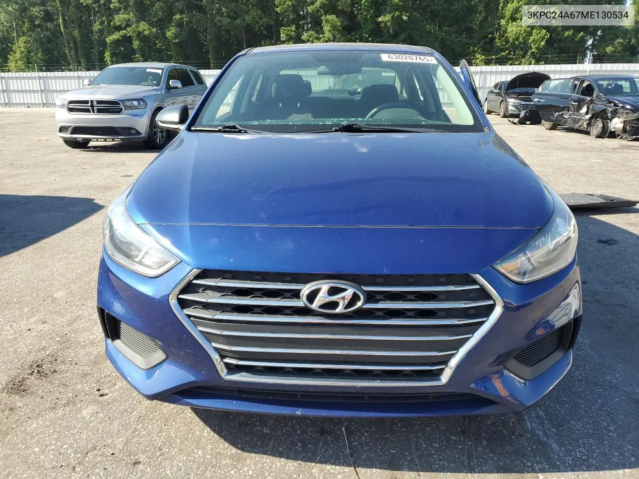 2021 Hyundai Accent Se VIN: 3KPC24A67ME130534 Lot: 63020765