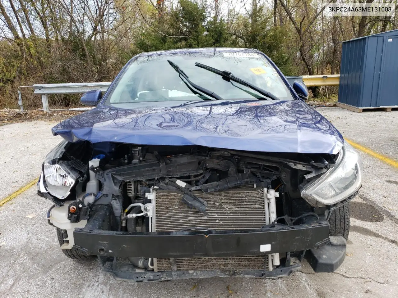 2021 Hyundai Accent Se VIN: 3KPC24A63ME131003 Lot: 79767134