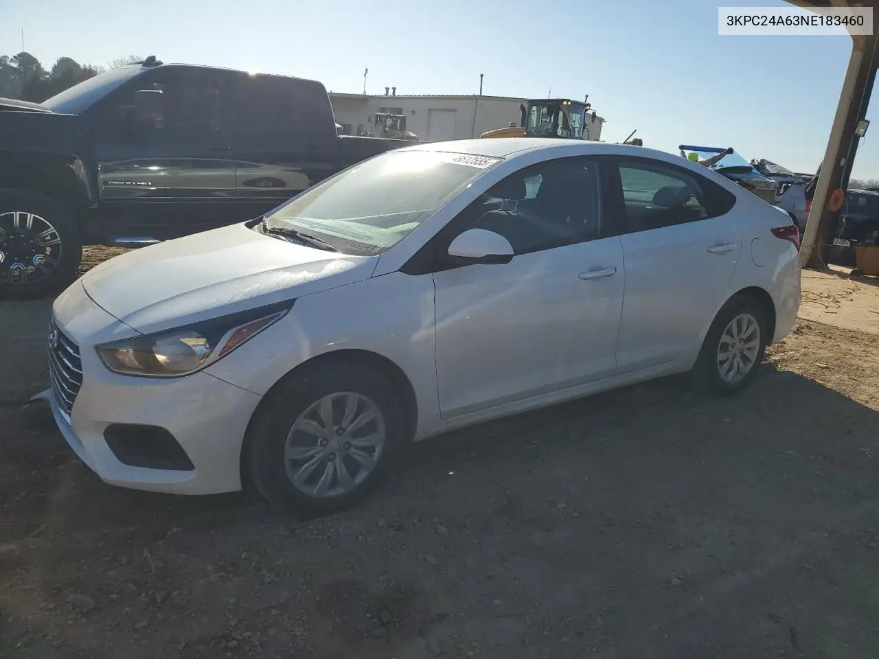 2022 Hyundai Accent Se VIN: 3KPC24A63NE183460 Lot: 48612555