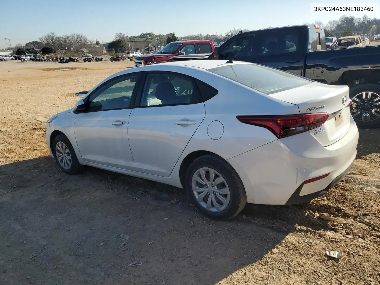 2022 Hyundai Accent Se VIN: 3KPC24A63NE183460 Lot: 48612555