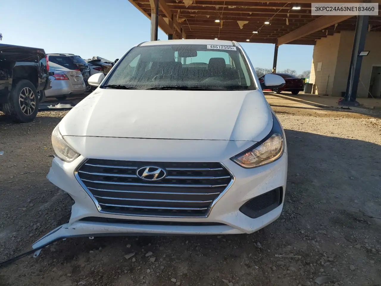 2022 Hyundai Accent Se VIN: 3KPC24A63NE183460 Lot: 48612555