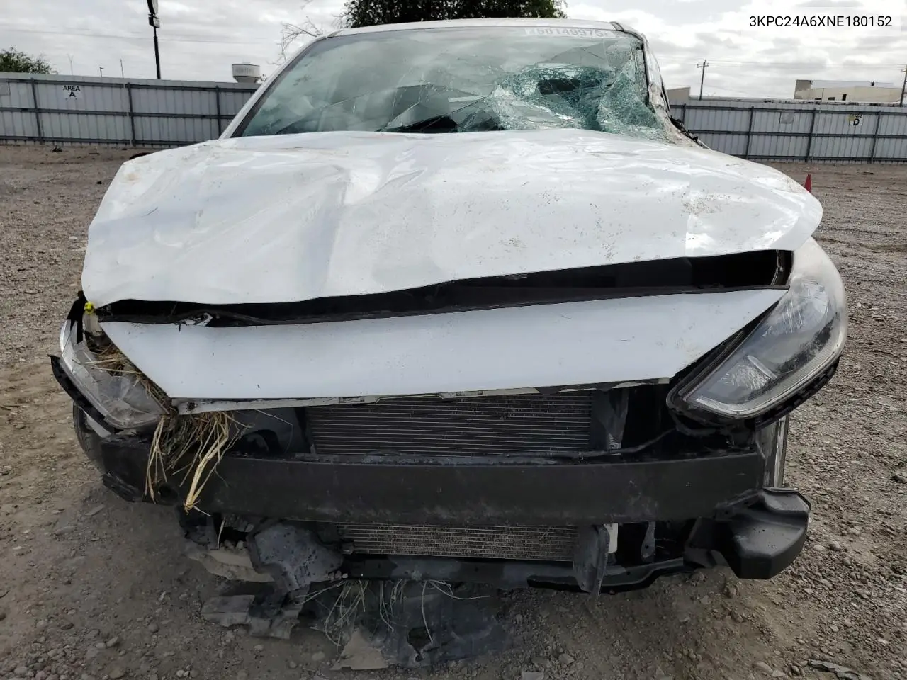 2022 Hyundai Accent Se VIN: 3KPC24A6XNE180152 Lot: 50149975
