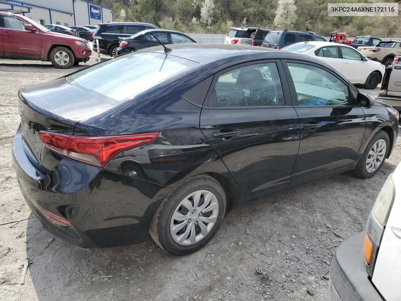 2022 Hyundai Accent Se VIN: 3KPC24A6XNE172116 Lot: 50949485
