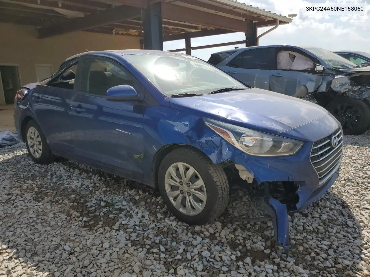 2022 Hyundai Accent Se VIN: 3KPC24A60NE168060 Lot: 52731065