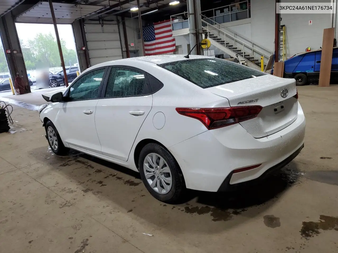 2022 Hyundai Accent Se VIN: 3KPC24A61NE176734 Lot: 55134585