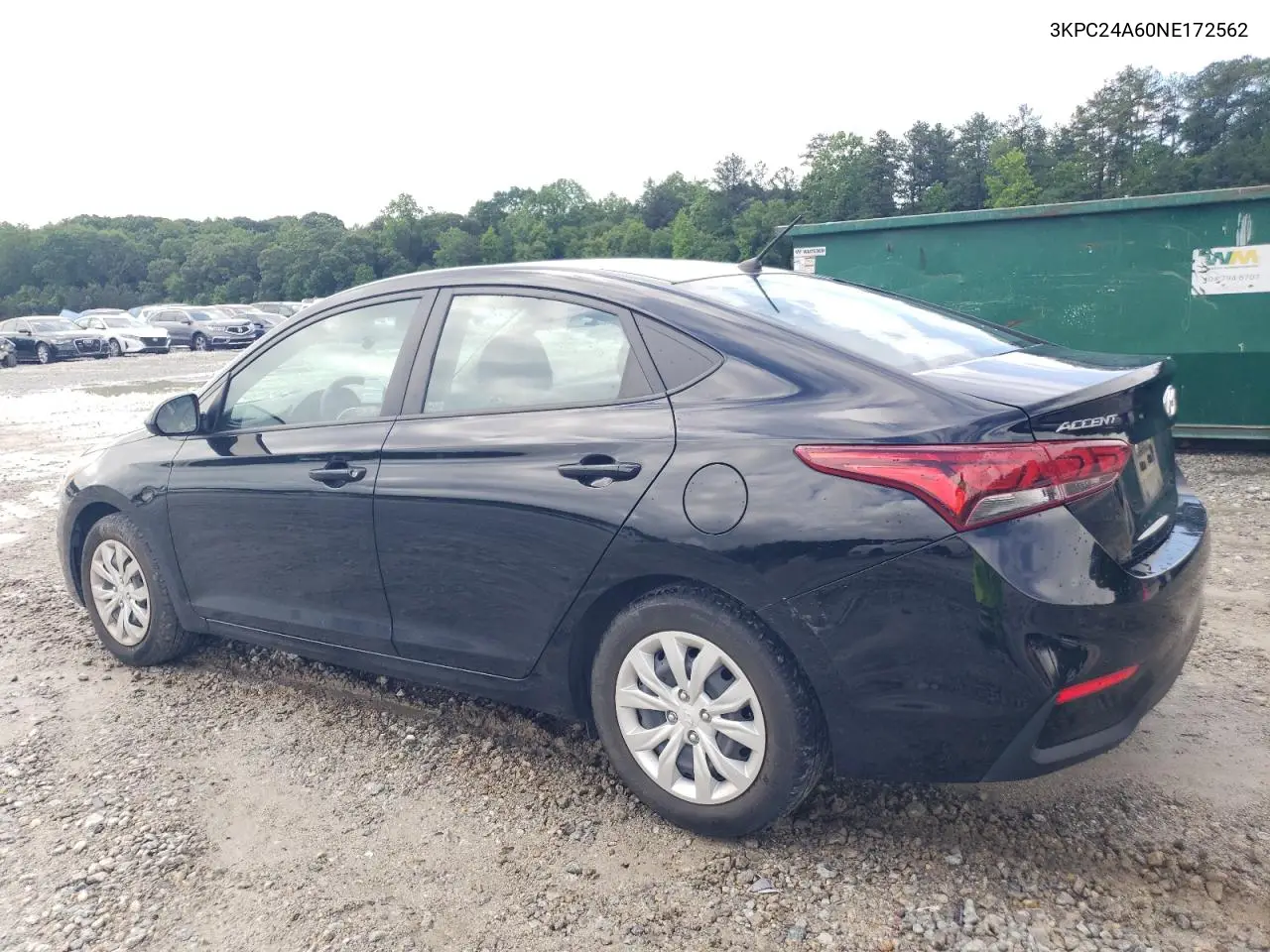 2022 Hyundai Accent Se VIN: 3KPC24A60NE172562 Lot: 56331415