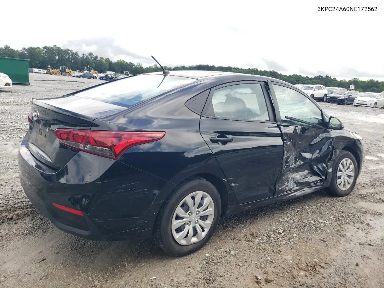 2022 Hyundai Accent Se VIN: 3KPC24A60NE172562 Lot: 56331415