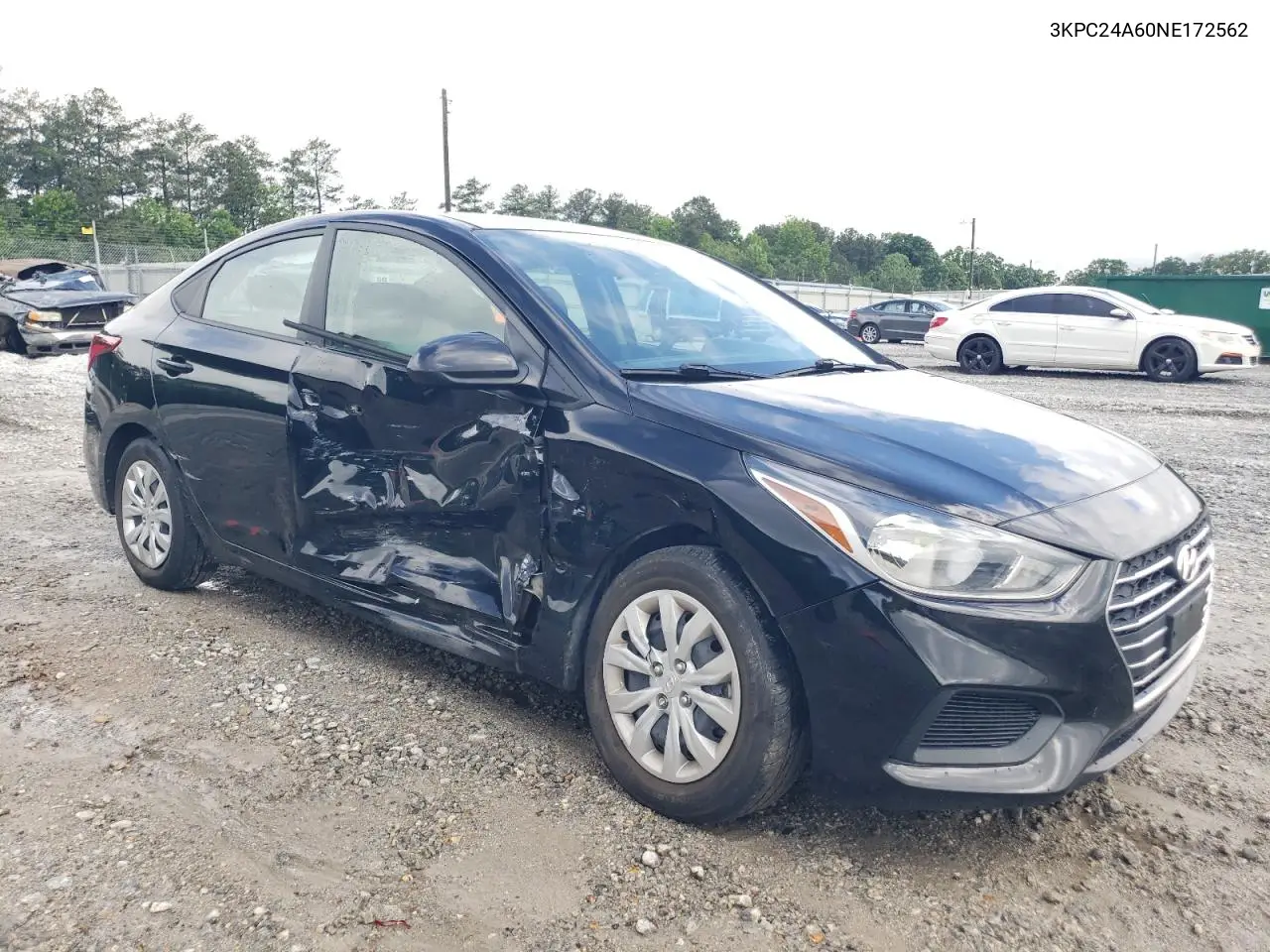 2022 Hyundai Accent Se VIN: 3KPC24A60NE172562 Lot: 56331415