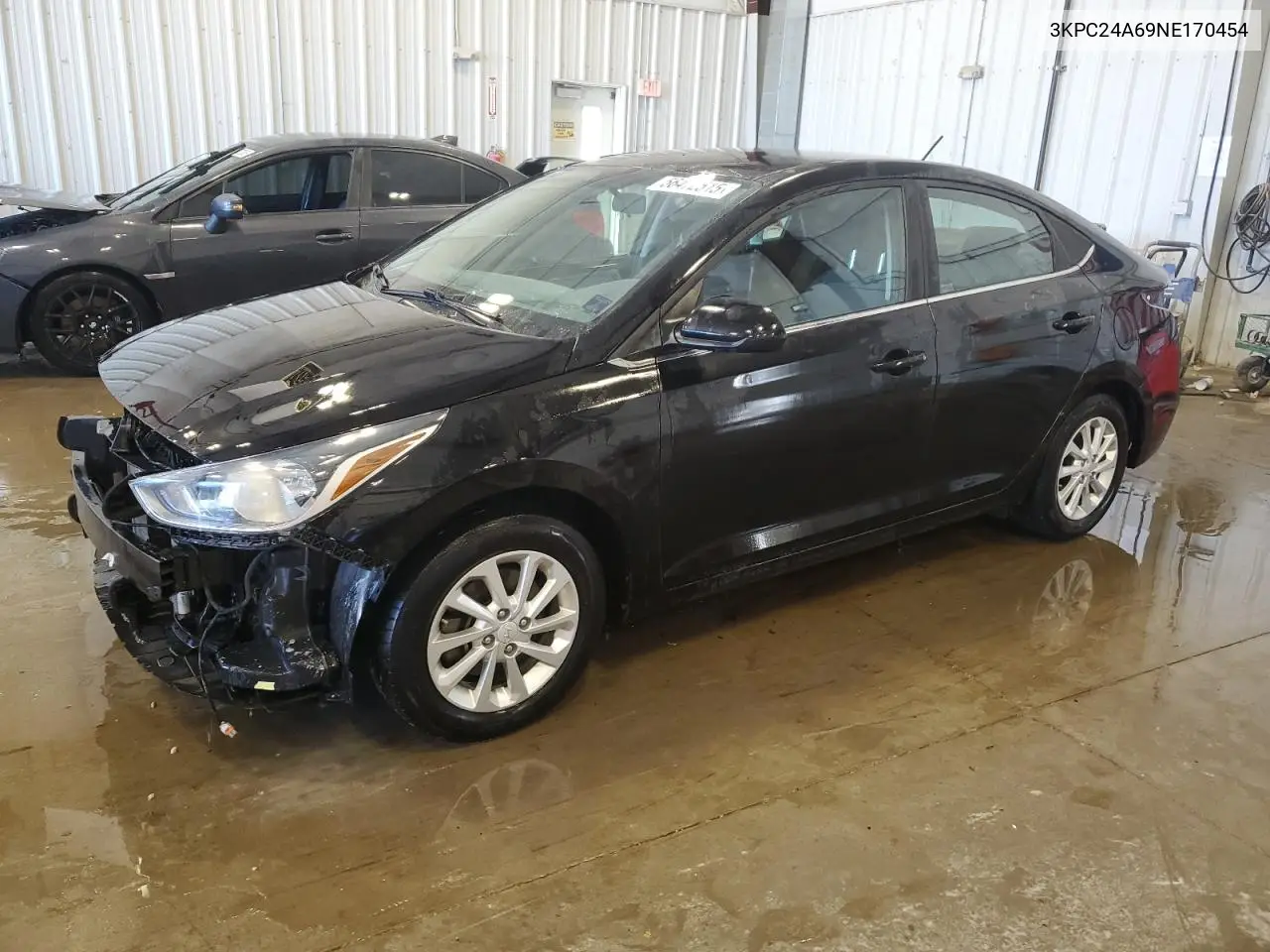 2022 Hyundai Accent Se VIN: 3KPC24A69NE170454 Lot: 56472515