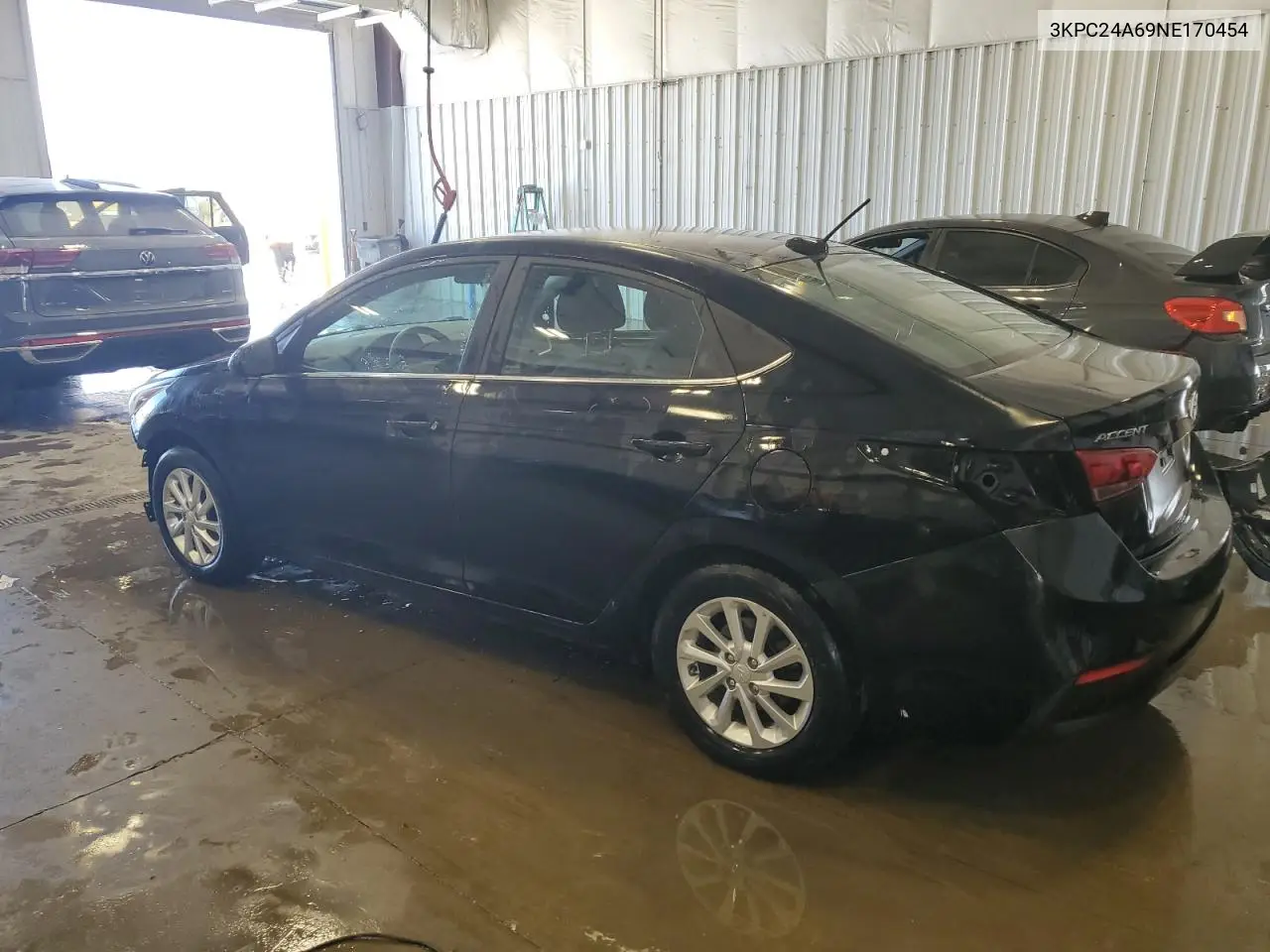 2022 Hyundai Accent Se VIN: 3KPC24A69NE170454 Lot: 56472515