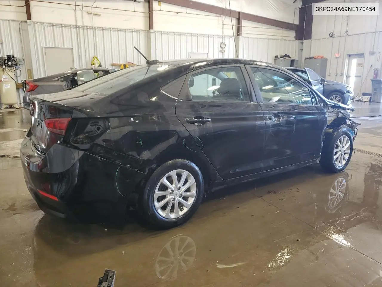 2022 Hyundai Accent Se VIN: 3KPC24A69NE170454 Lot: 56472515