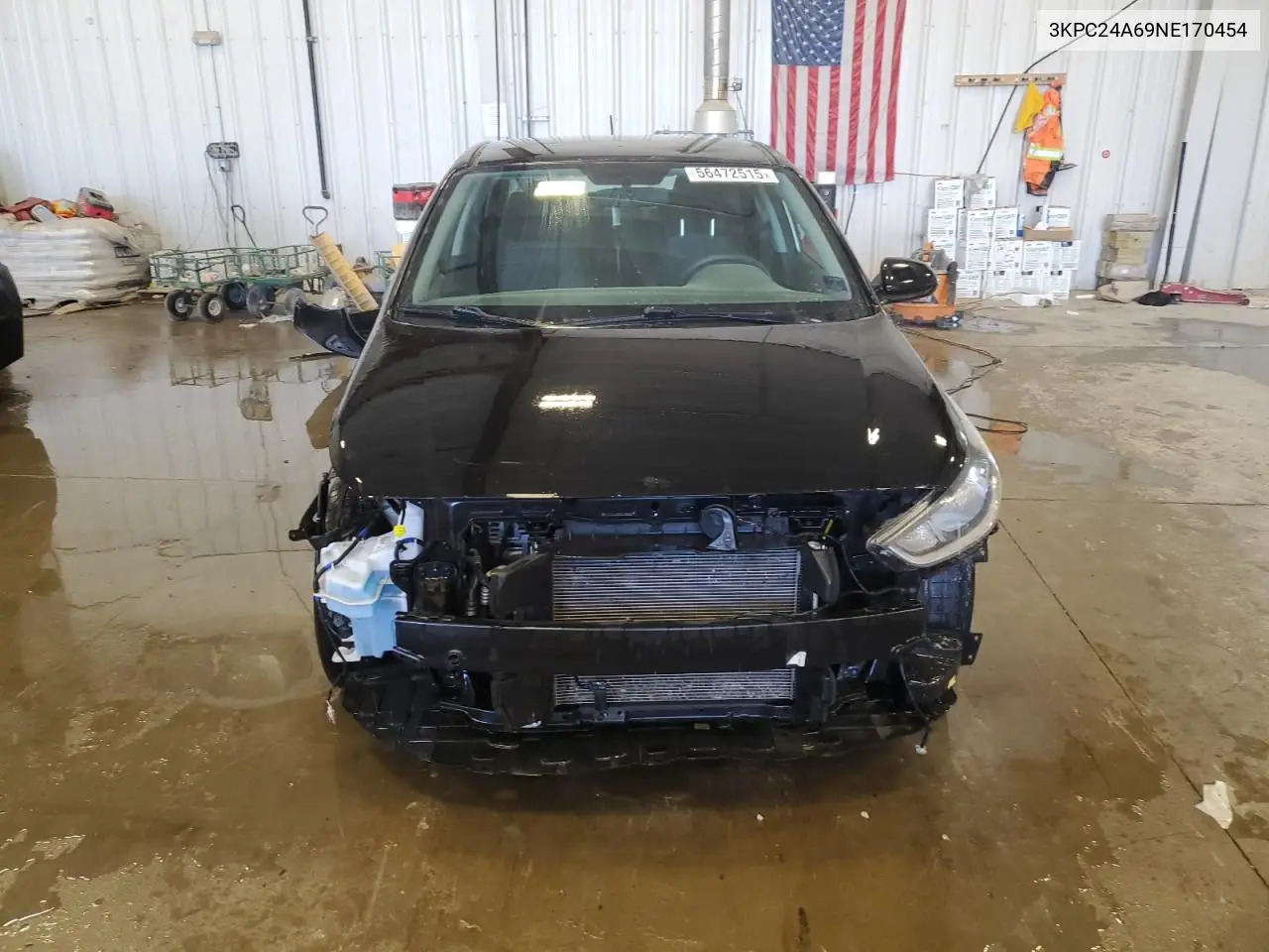 2022 Hyundai Accent Se VIN: 3KPC24A69NE170454 Lot: 56472515