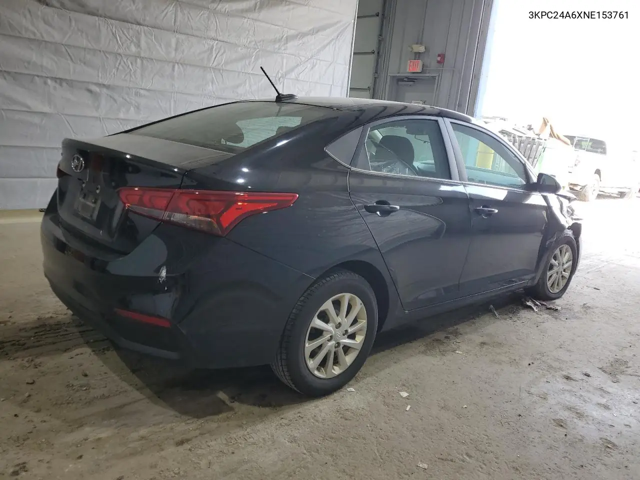 2022 Hyundai Accent Se VIN: 3KPC24A6XNE153761 Lot: 56784025