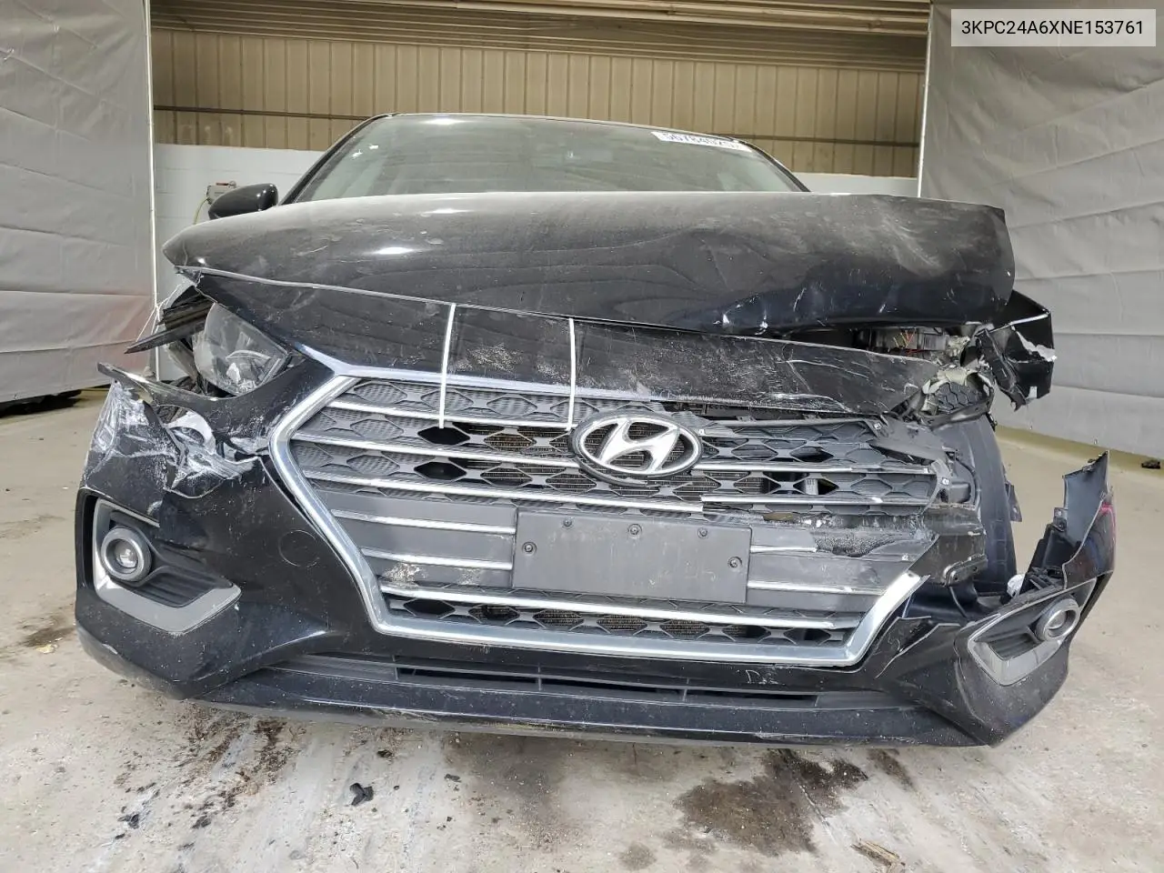 2022 Hyundai Accent Se VIN: 3KPC24A6XNE153761 Lot: 56784025