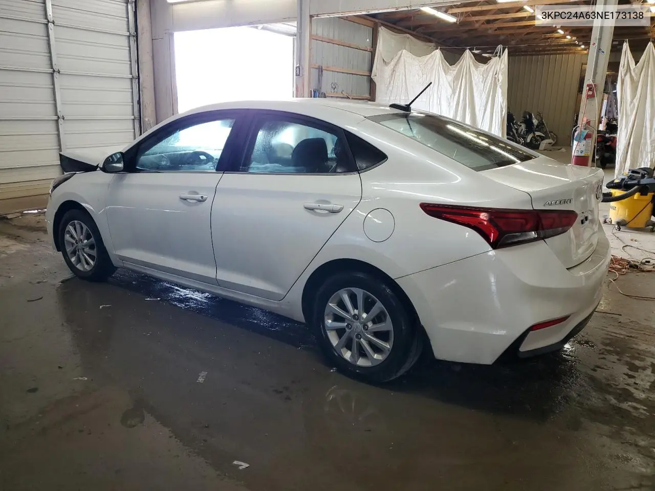 2022 Hyundai Accent Se VIN: 3KPC24A63NE173138 Lot: 61262285