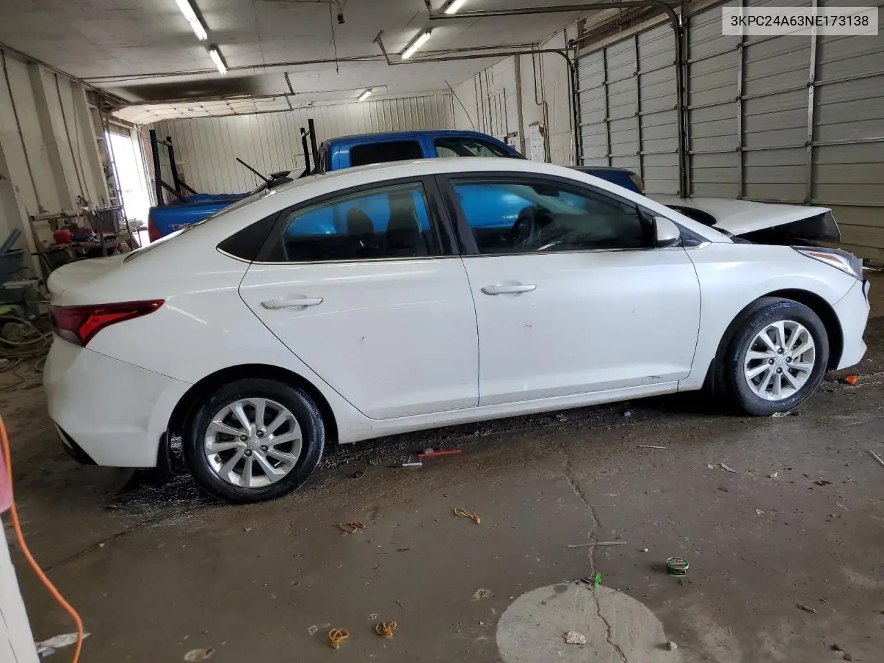 2022 Hyundai Accent Se VIN: 3KPC24A63NE173138 Lot: 61262285