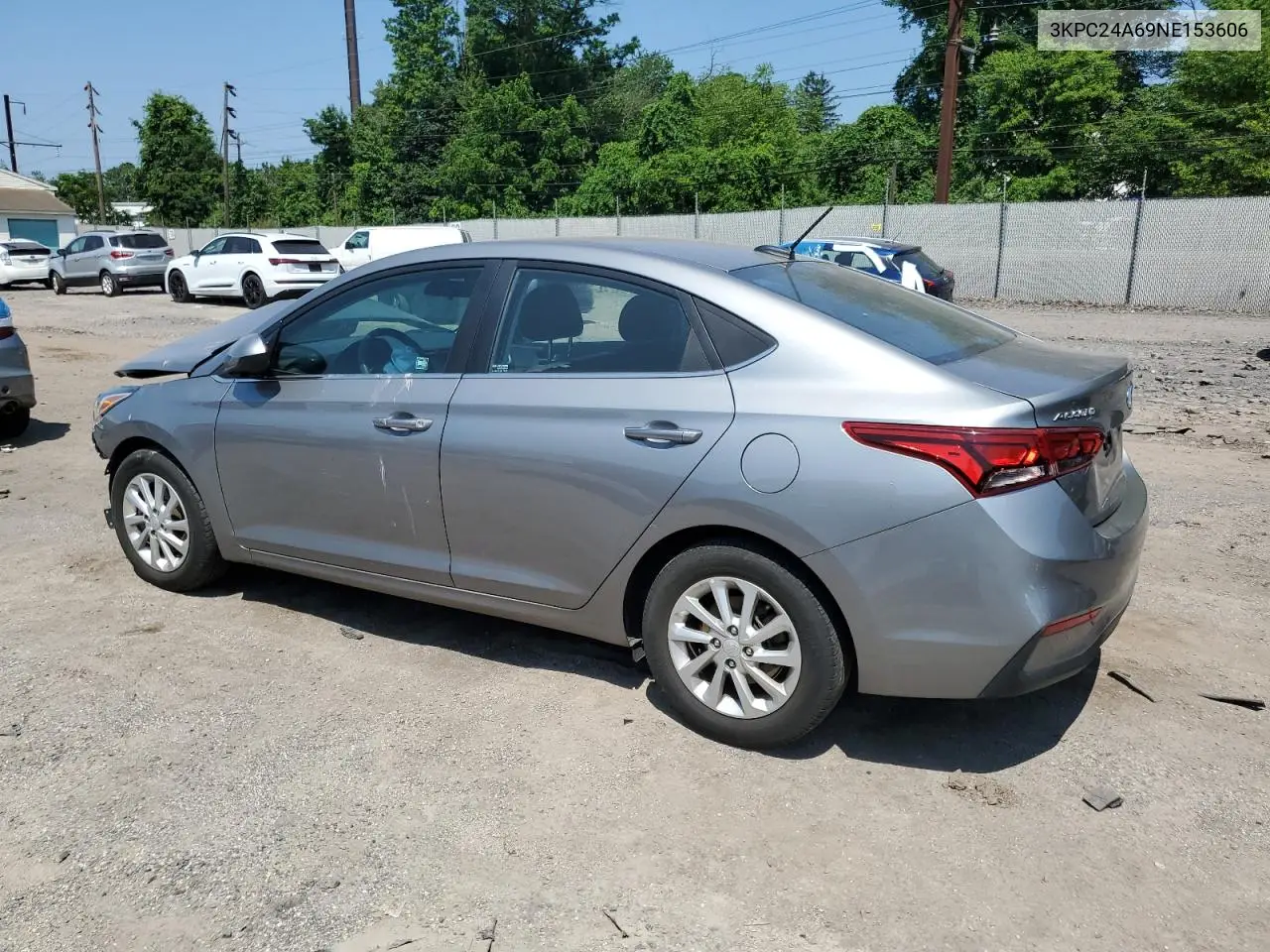 2022 Hyundai Accent Se VIN: 3KPC24A69NE153606 Lot: 61833675
