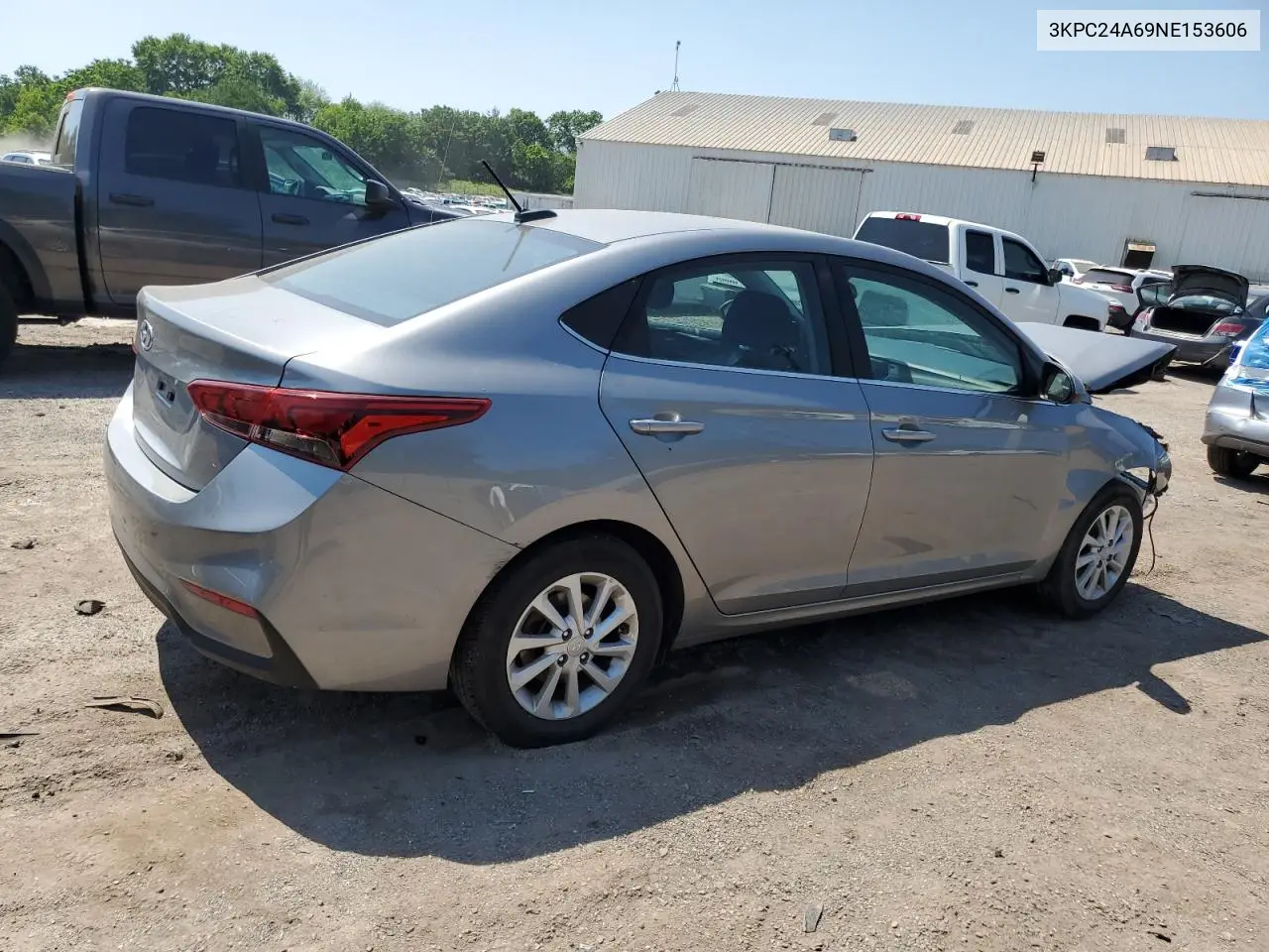 2022 Hyundai Accent Se VIN: 3KPC24A69NE153606 Lot: 61833675