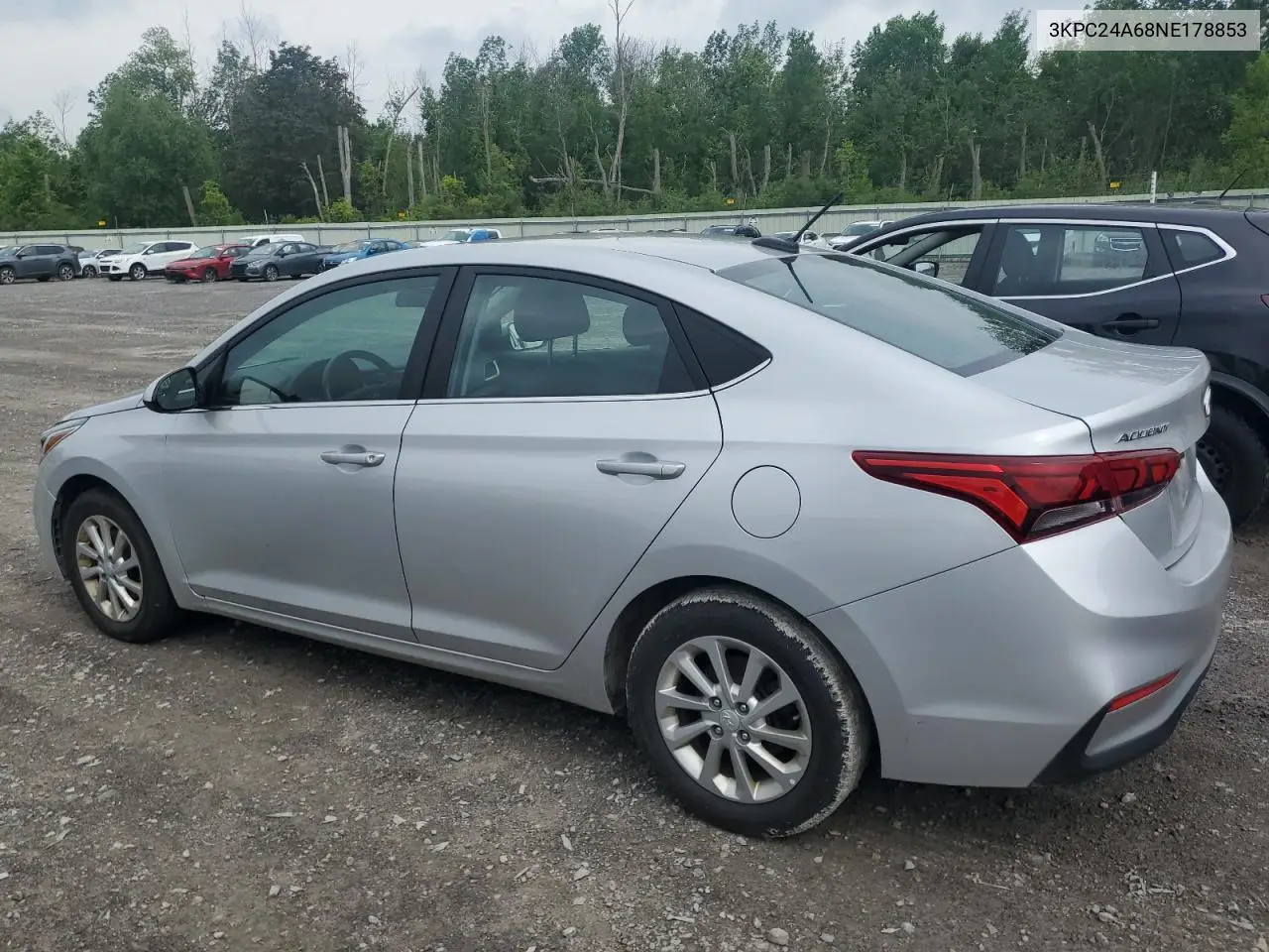 2022 Hyundai Accent Se VIN: 3KPC24A68NE178853 Lot: 62482785
