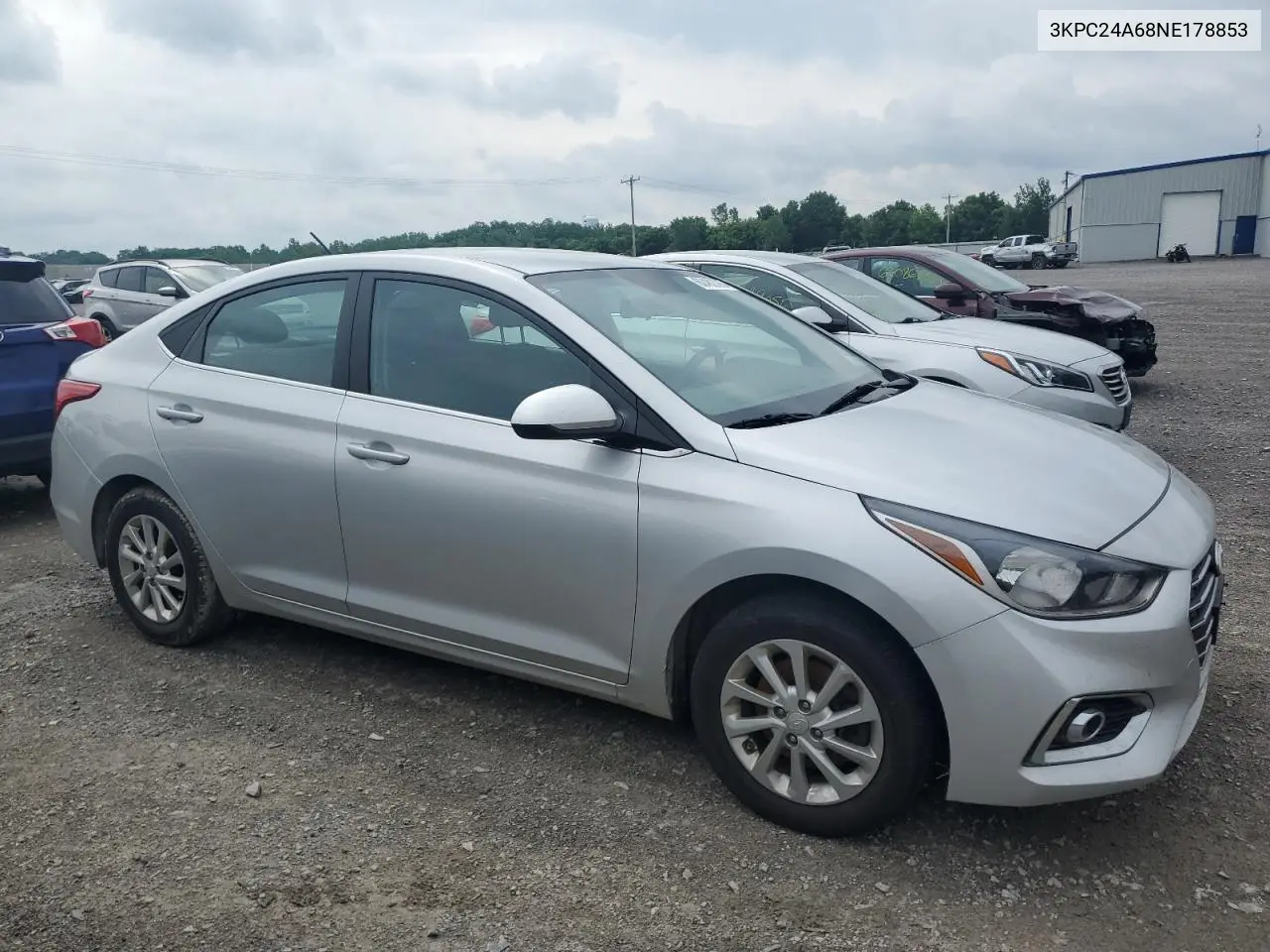 2022 Hyundai Accent Se VIN: 3KPC24A68NE178853 Lot: 62482785