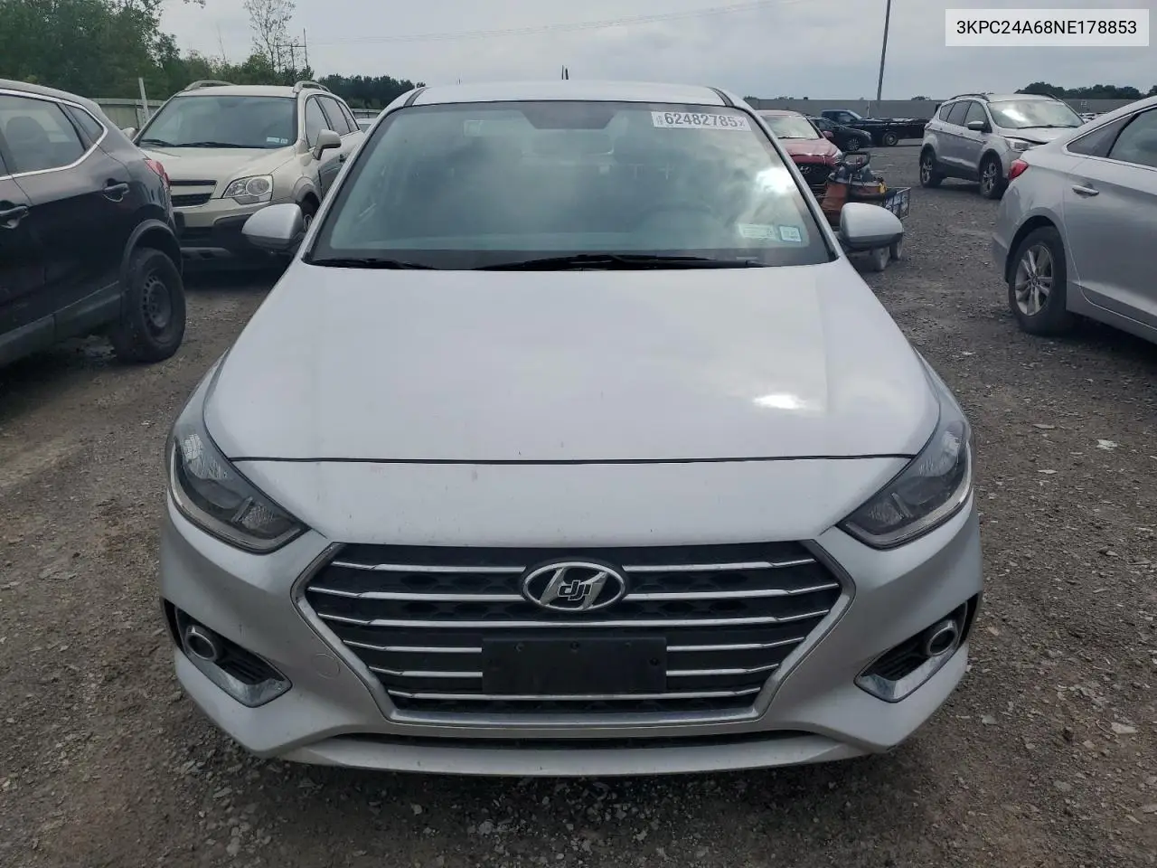 2022 Hyundai Accent Se VIN: 3KPC24A68NE178853 Lot: 62482785