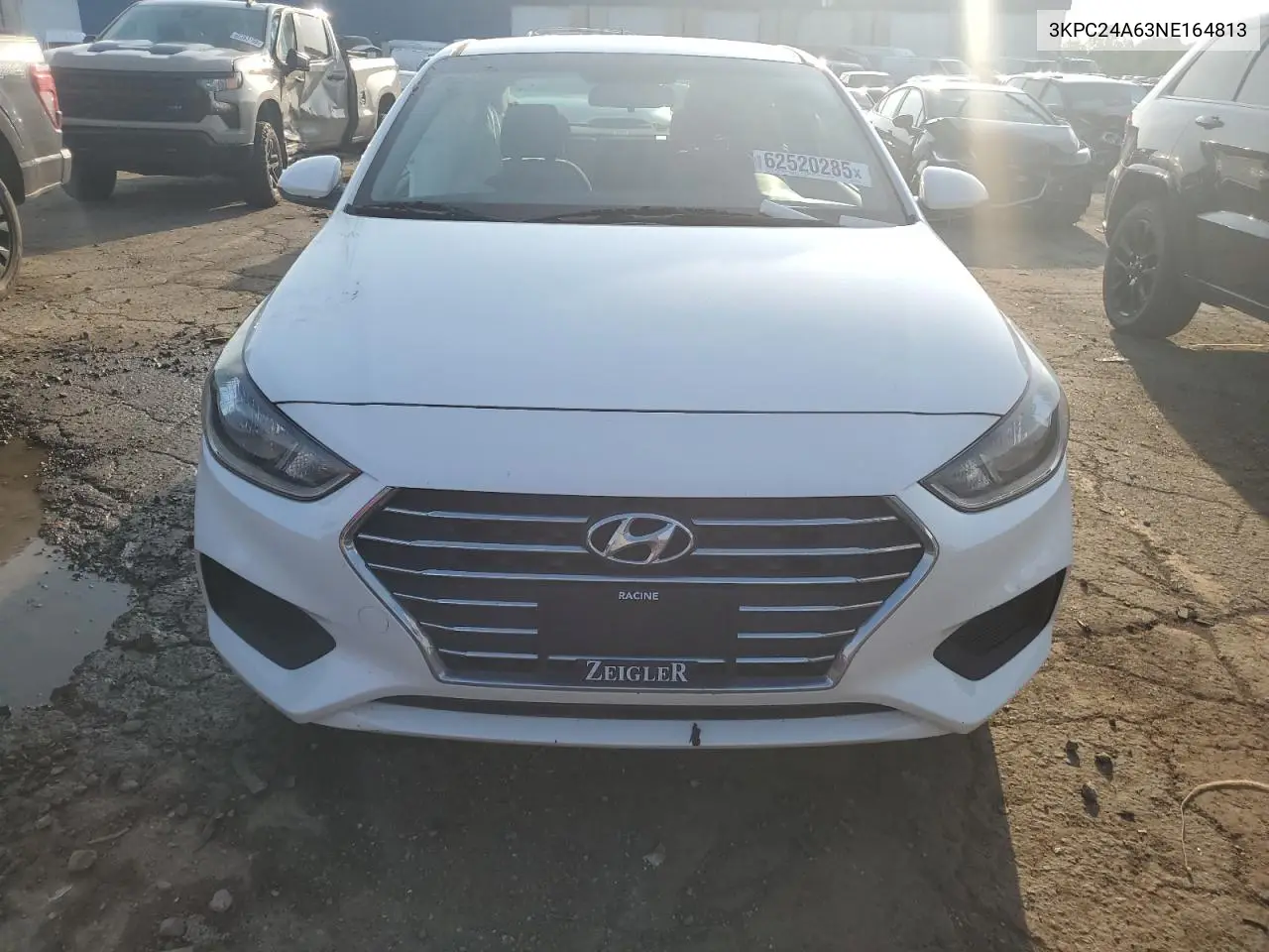 2022 Hyundai Accent Se VIN: 3KPC24A63NE164813 Lot: 62520285