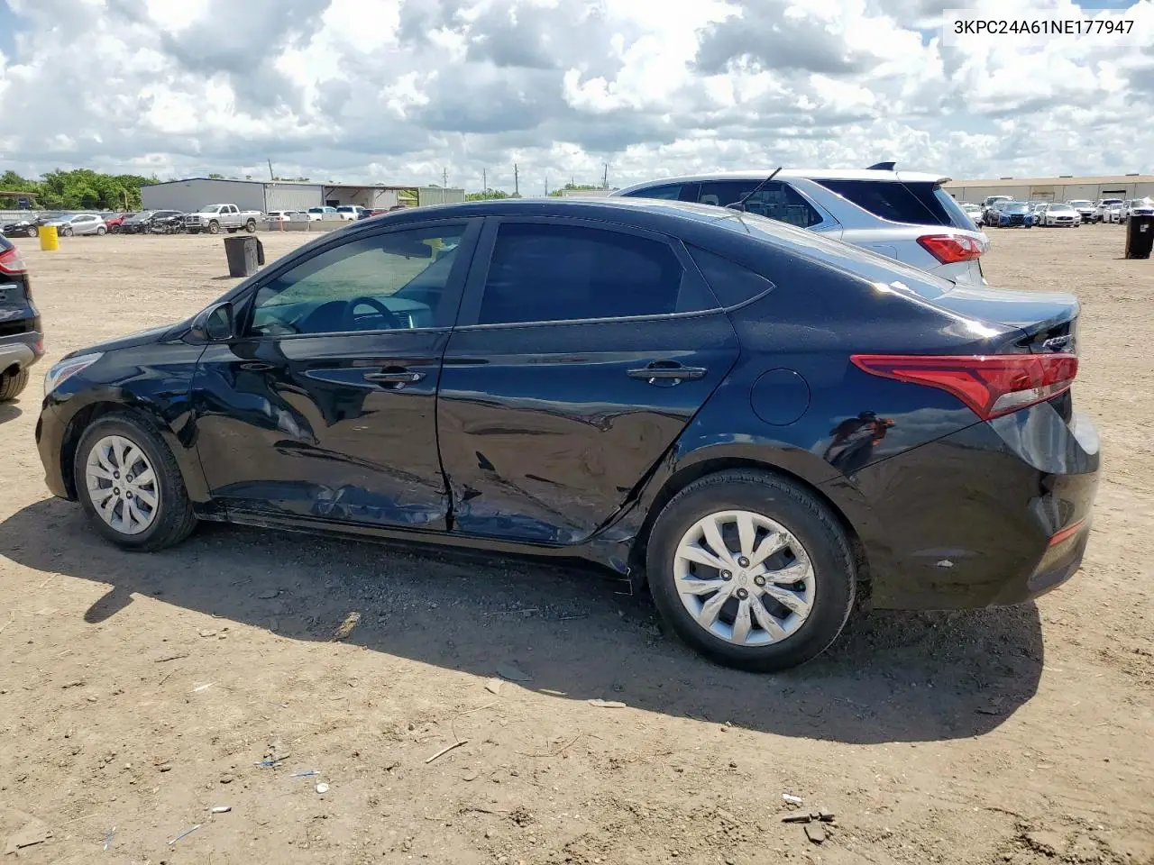 2022 Hyundai Accent Se VIN: 3KPC24A61NE177947 Lot: 62693335