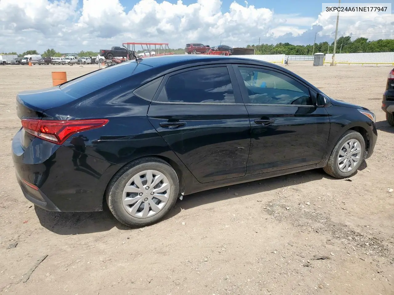 2022 Hyundai Accent Se VIN: 3KPC24A61NE177947 Lot: 62693335