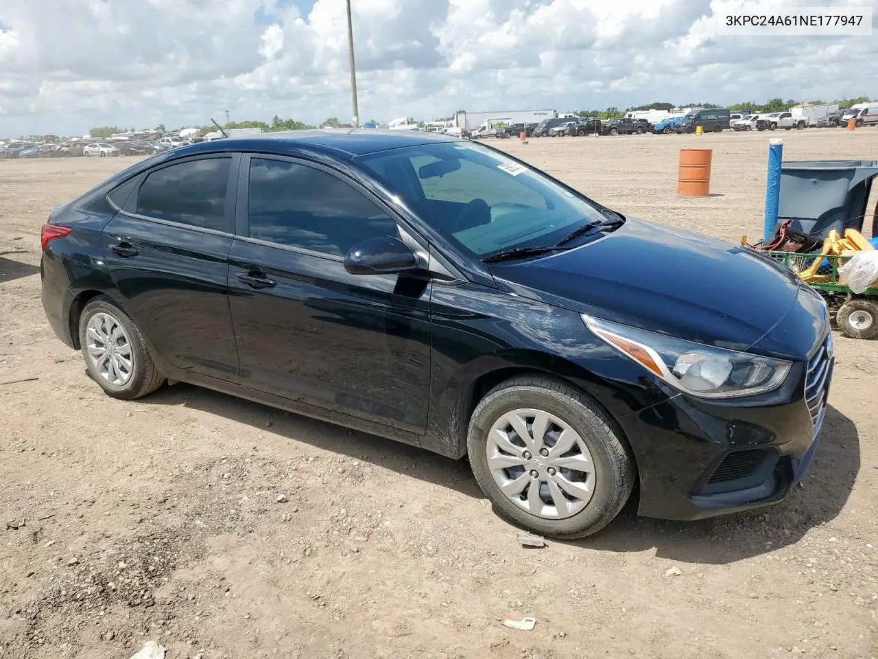 2022 Hyundai Accent Se VIN: 3KPC24A61NE177947 Lot: 62693335