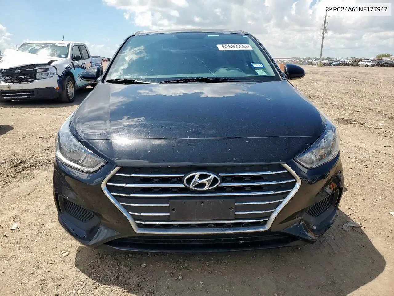 2022 Hyundai Accent Se VIN: 3KPC24A61NE177947 Lot: 62693335