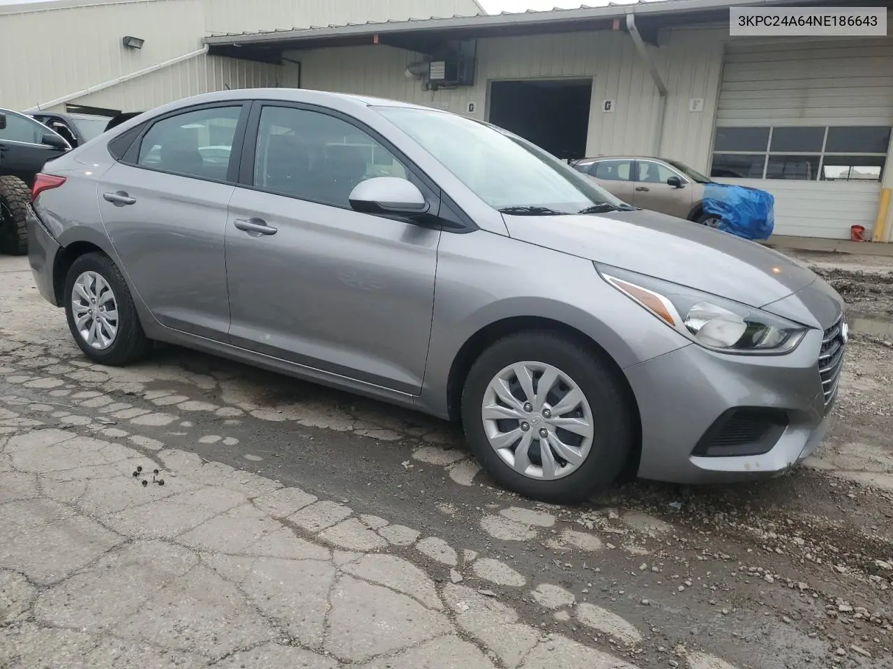 2022 Hyundai Accent Se VIN: 3KPC24A64NE186643 Lot: 82045124