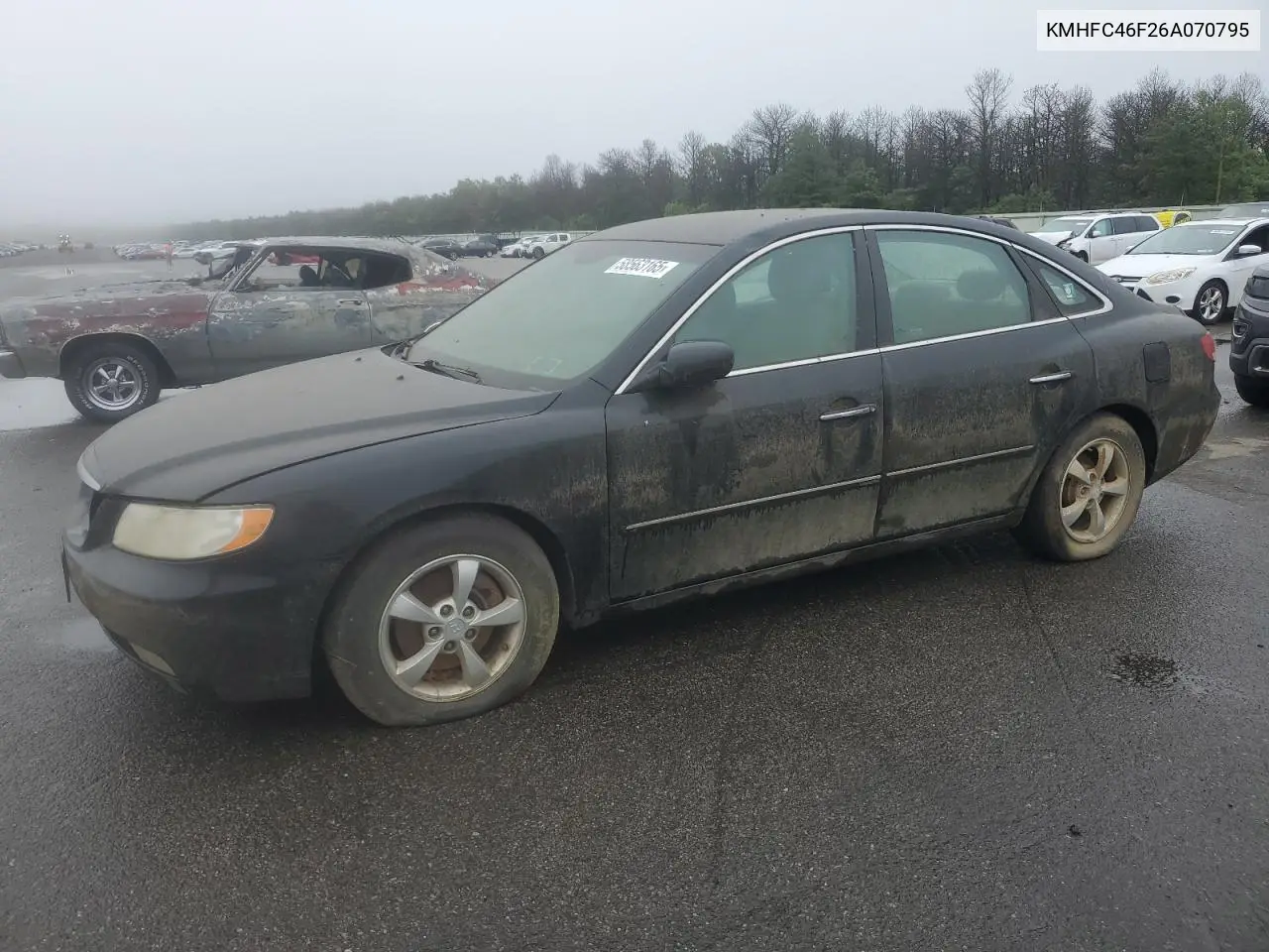 2006 Hyundai Azera Se VIN: KMHFC46F26A070795 Lot: 58563165