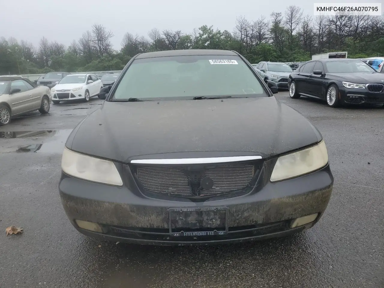 2006 Hyundai Azera Se VIN: KMHFC46F26A070795 Lot: 58563165