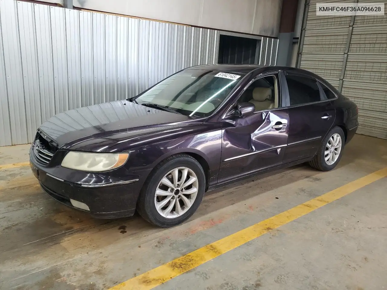 2006 Hyundai Azera Se VIN: KMHFC46F36A096628 Lot: 61042145