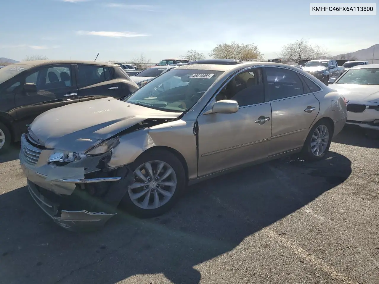 2006 Hyundai Azera Se VIN: KMHFC46FX6A113800 Lot: 61736005