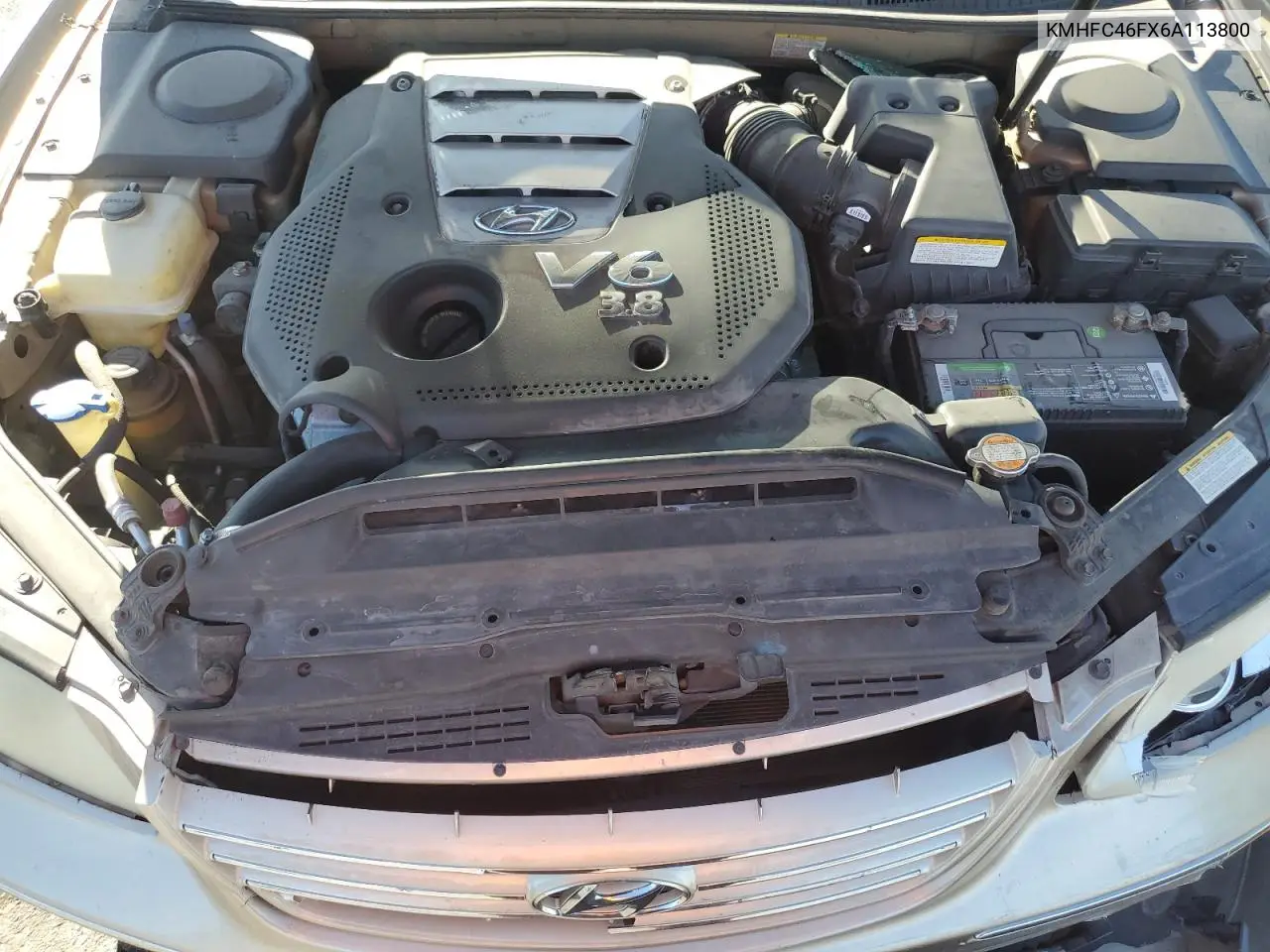 2006 Hyundai Azera Se VIN: KMHFC46FX6A113800 Lot: 61736005