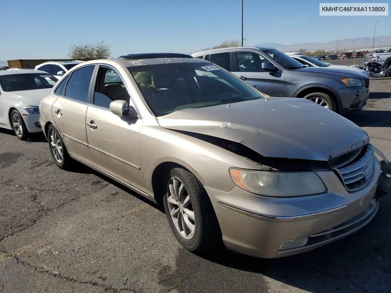 2006 Hyundai Azera Se VIN: KMHFC46FX6A113800 Lot: 61736005