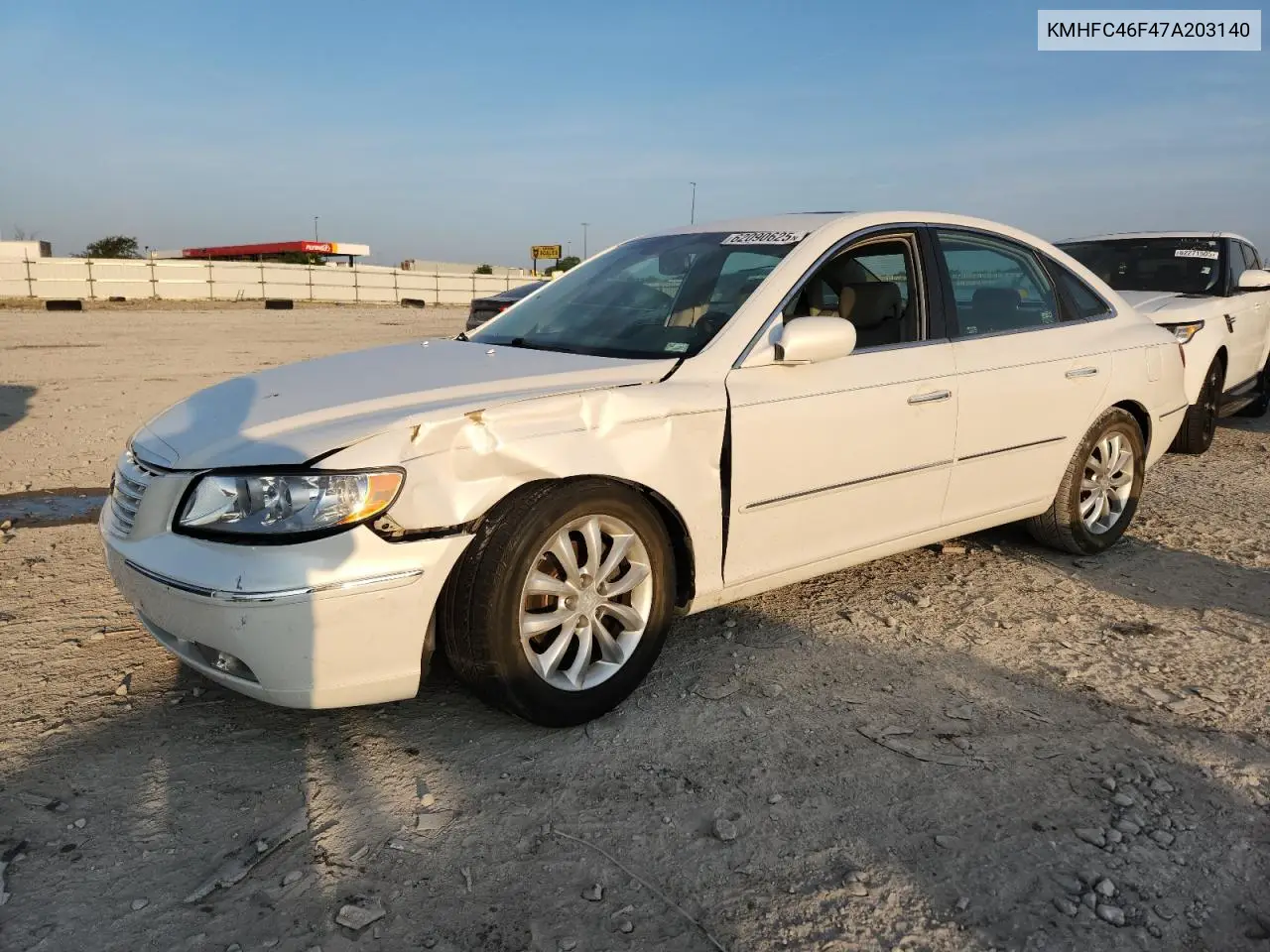 2007 Hyundai Azera Se VIN: KMHFC46F47A203140 Lot: 62090625