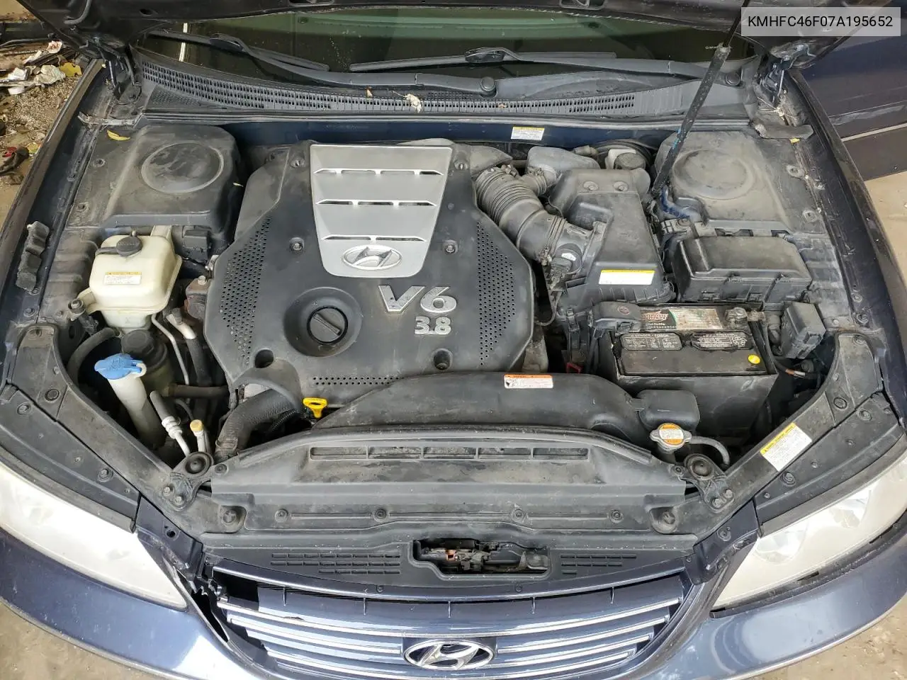 2007 Hyundai Azera Se VIN: KMHFC46F07A195652 Lot: 62134205